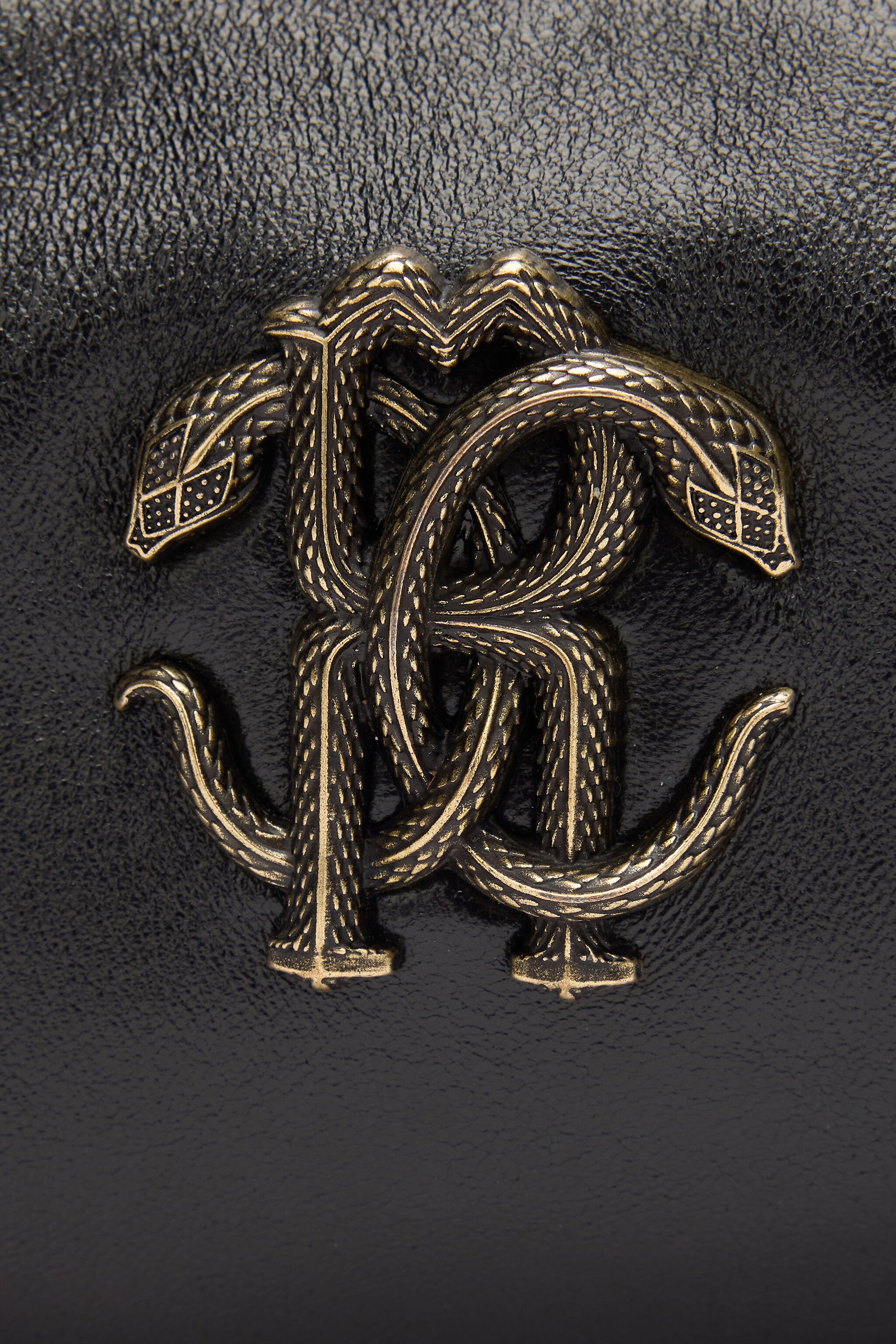 RC Borsa Hobo Con Monogram Mirror Snake Nero POB00A-PZ296