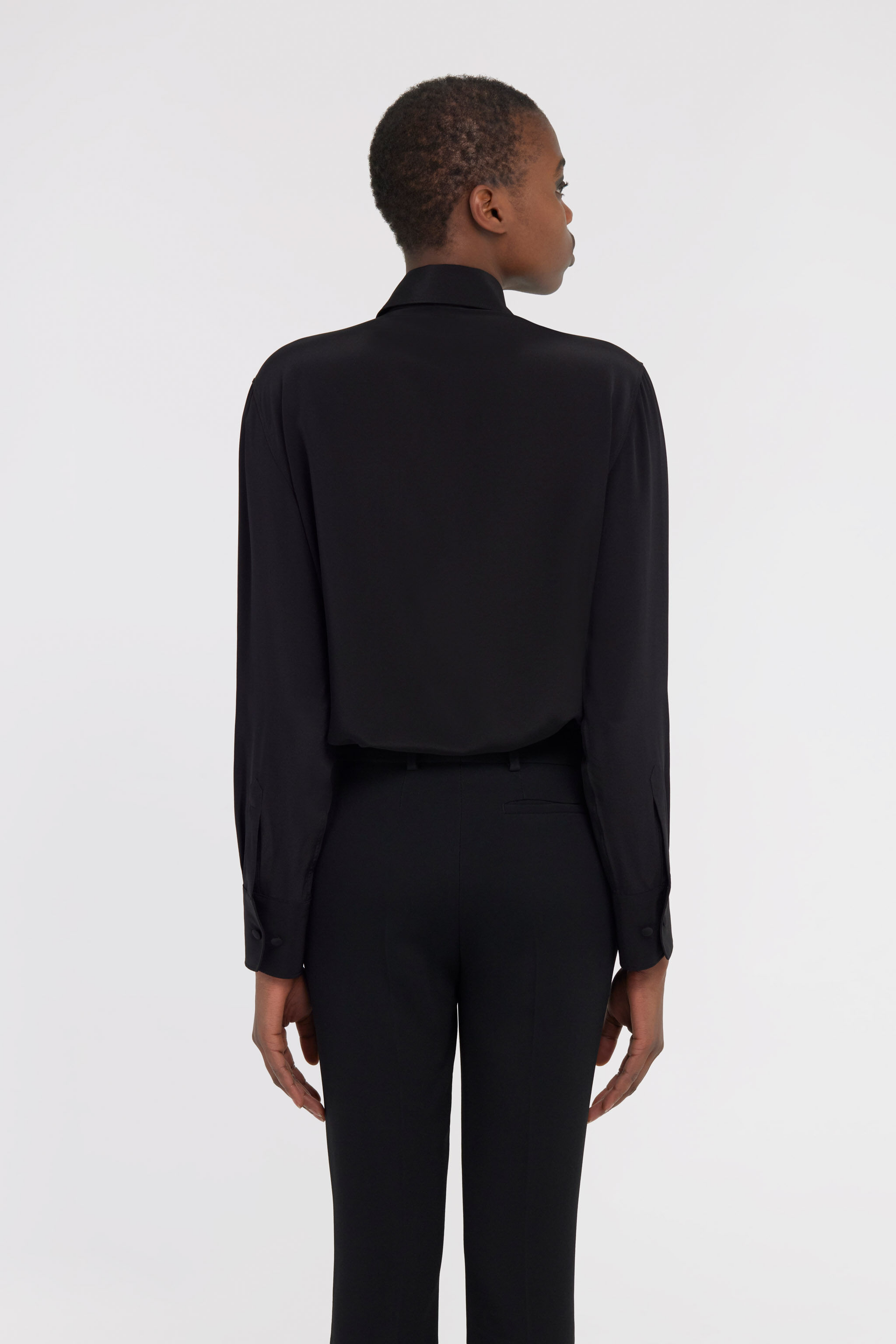 RC Shirt with lace Black SKR785-SY001