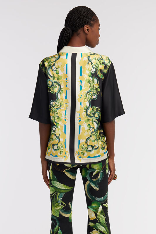 RC Short-sleeve Lemon Snake shirt Black/Yellow SKT703-4QL30