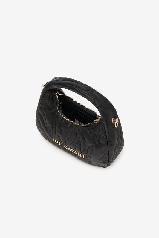JC Sac Hobo Surpiqué Avec Logo Noir UFB069-UF438