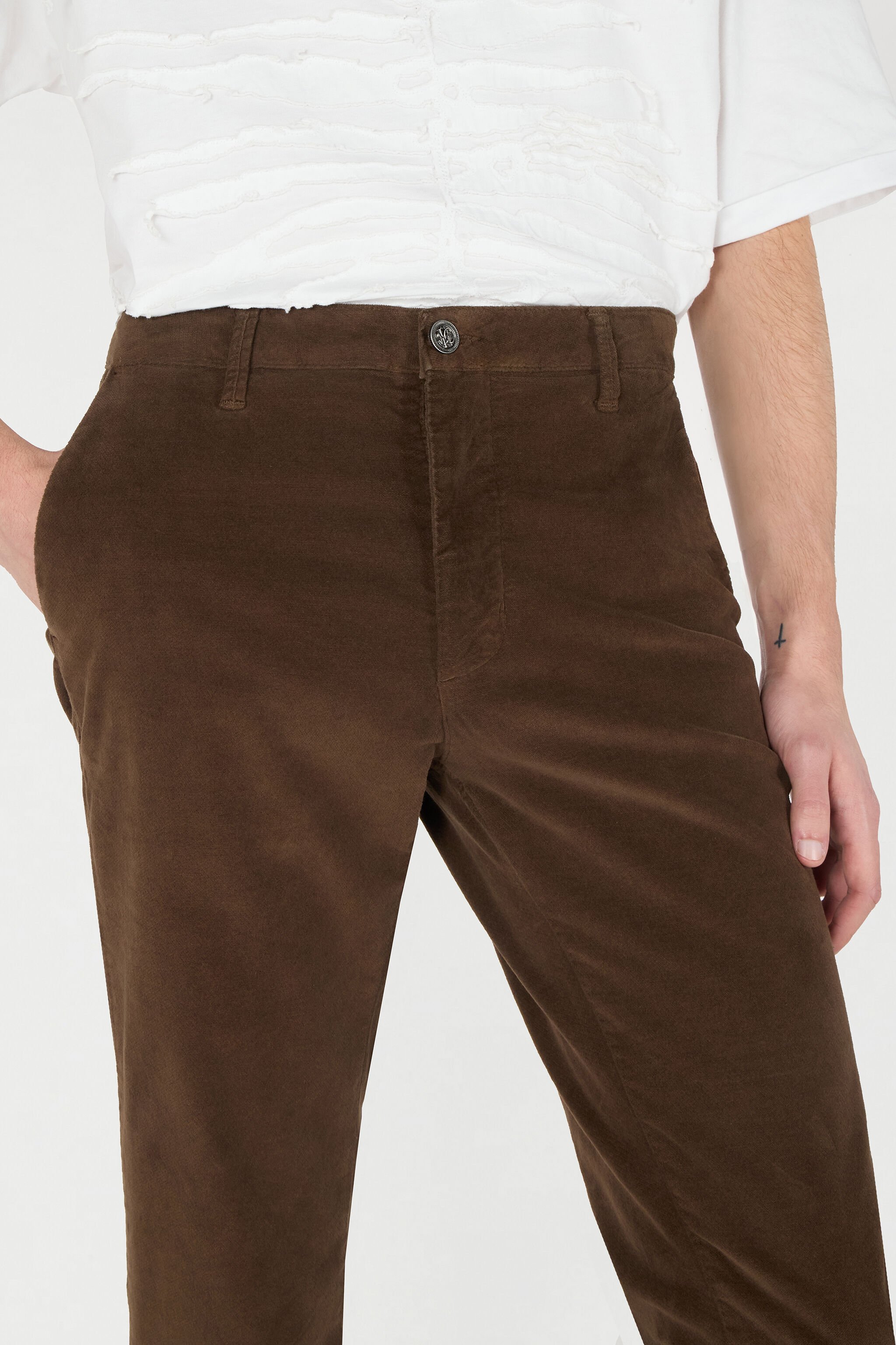 RC Straight-Leg Pants BROWN POT20B-VL002