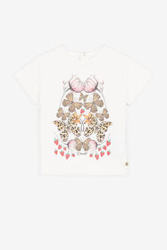 ${brand} T-Shirt mit Schmetterling und Erdbeer-Print ${colorDescription} ${masterID}