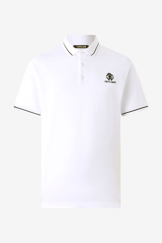 RC Polo With RC Monogram And Logo White POT64B-KB001