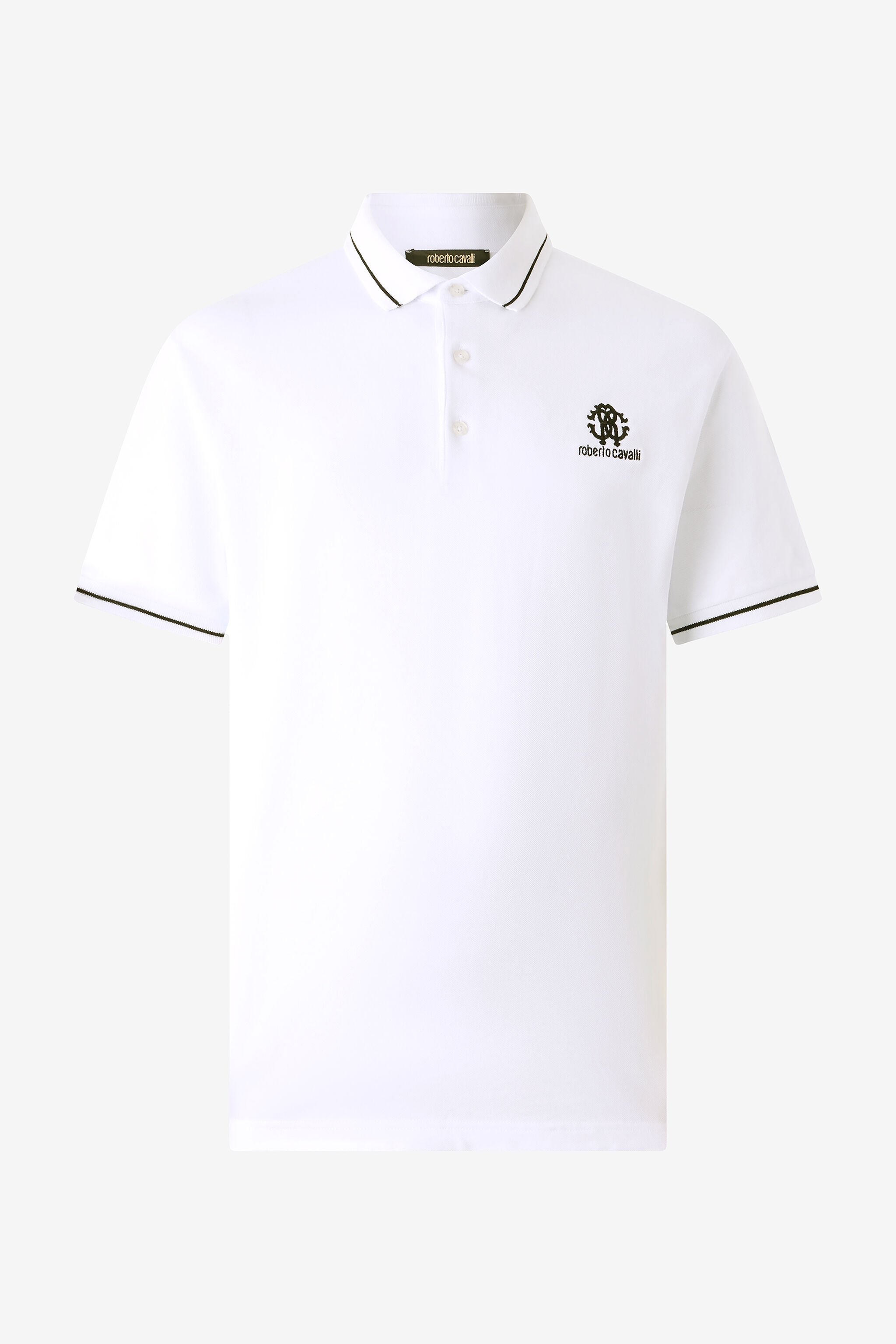 RC Polo With RC Monogram And Logo White POT64B-KB001