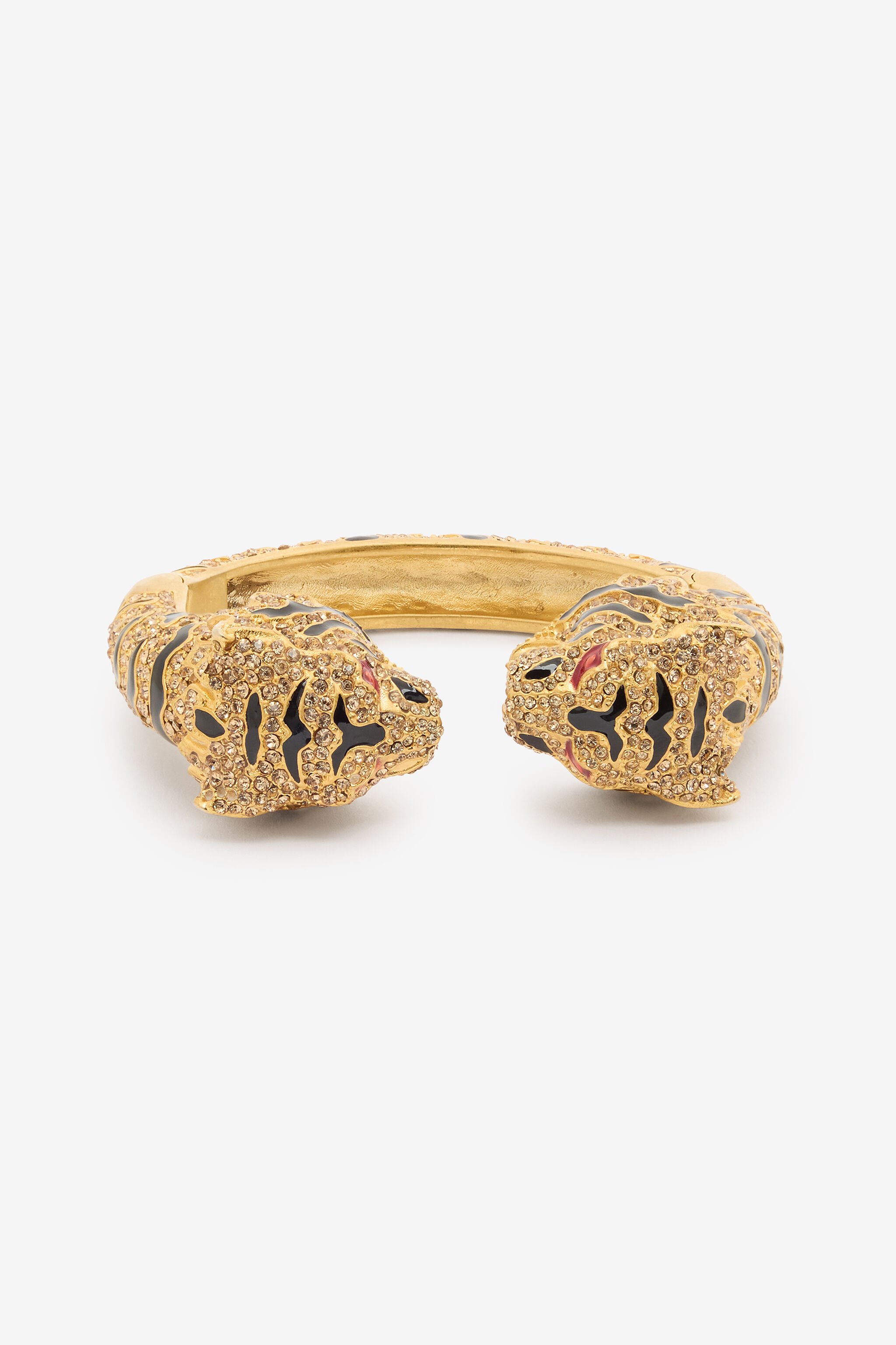 RC Bangle With Tiger Heads Gold UKG009-AM061