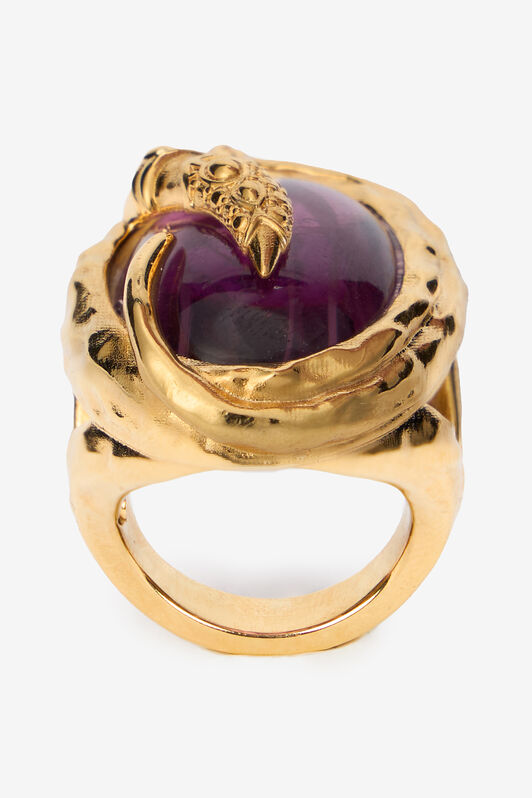 RC Gold Cocktail Ring with Amethyst Stone ORO/AMETISTA VWG003-AM081