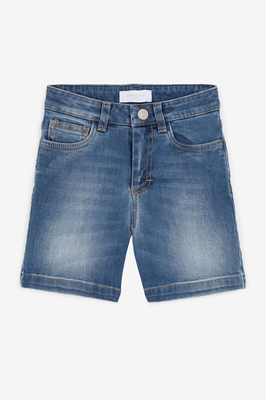JU Animalier Patchwork-Print Appliqué Denim Shorts JU Animalier Patchwork-Print Appliqué Denim Shorts MEDIUM BLUE OJJ216-DS015