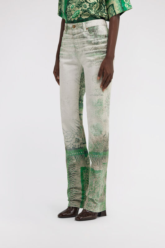 RC Bandana Print Jeans Green TKJ218-DAN11