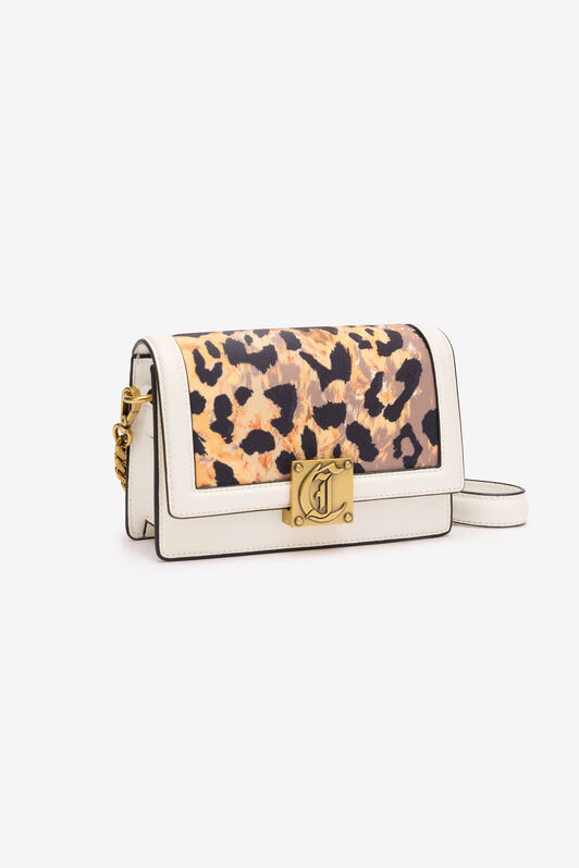 JC Crossbody Bag With Jaguar Skin Print White SFB139-SF631