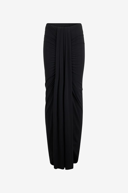 RC Long Draped Skirt BLACK WKW008-LL030
