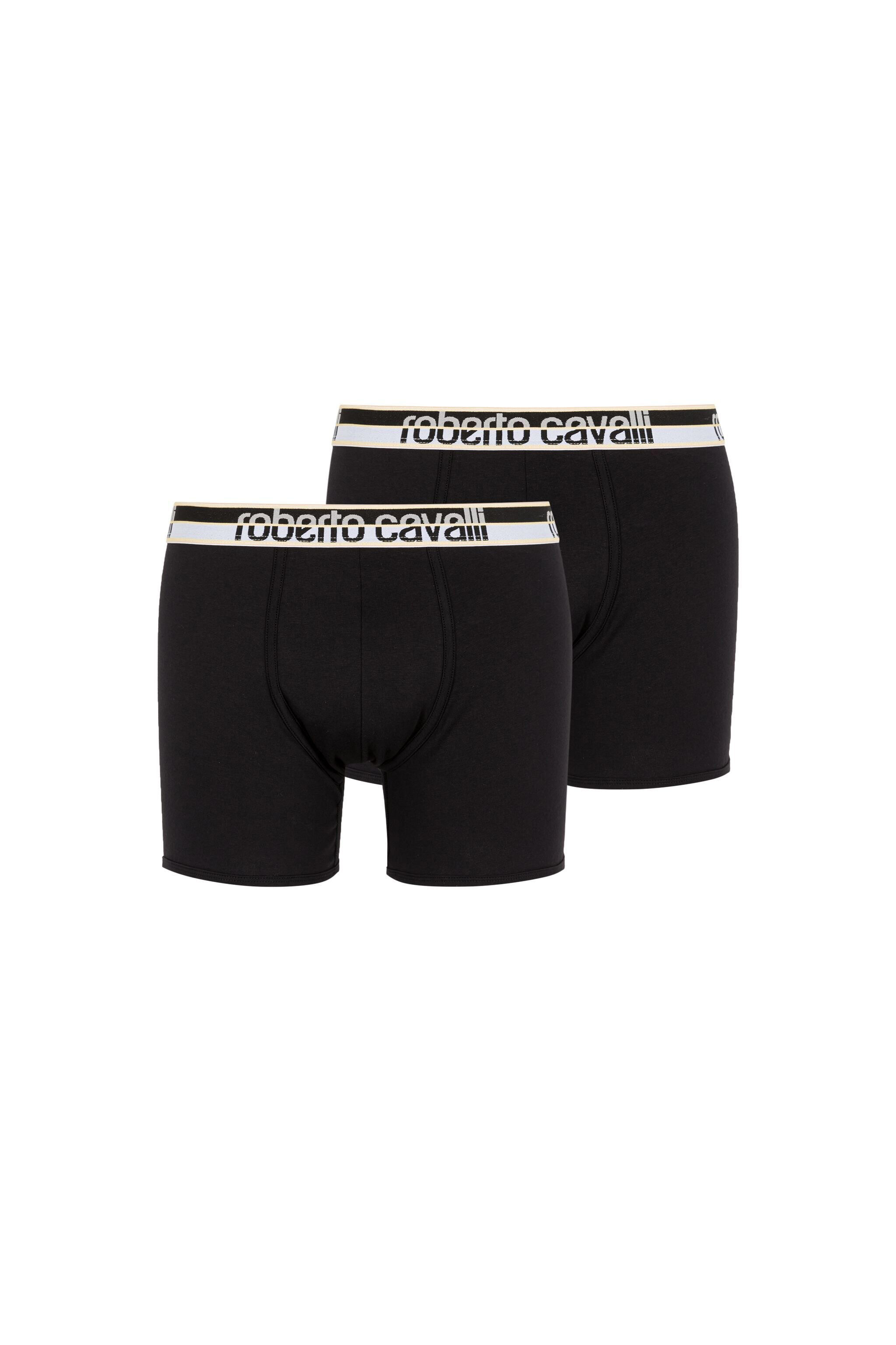 RC Zweierpack Schwarze Boxershorts mit Logo-Bund Schwarz KOO00B-JV025