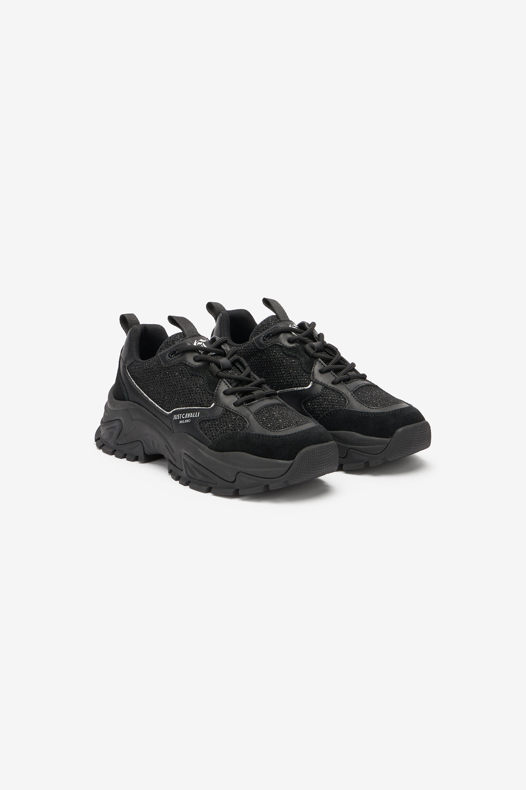 JC Sneakers With Chunky Lug Sole Black UFS034-UF356