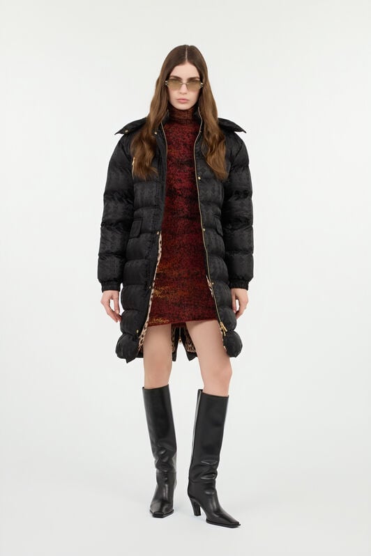 RC Black Monogram RC Long Down Jacket BLACK ROT80A-DJ005