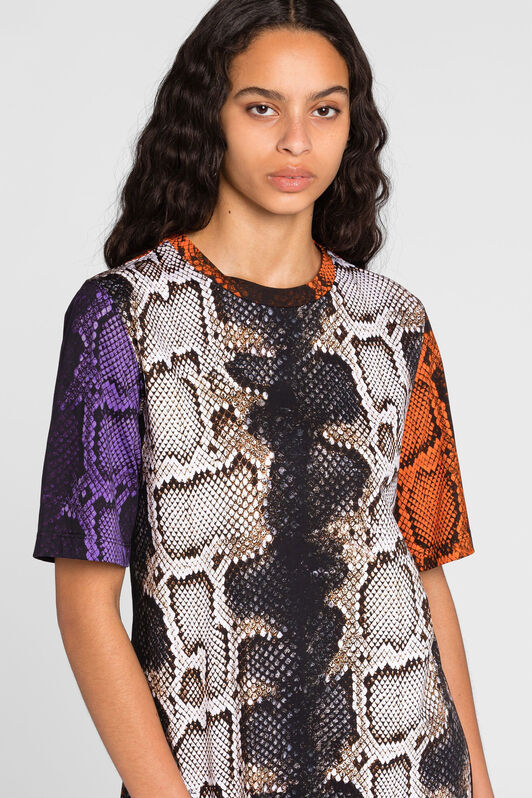 RC Python-Print Mini Dress NATURALE/NATURALE PQT10A-3PF01