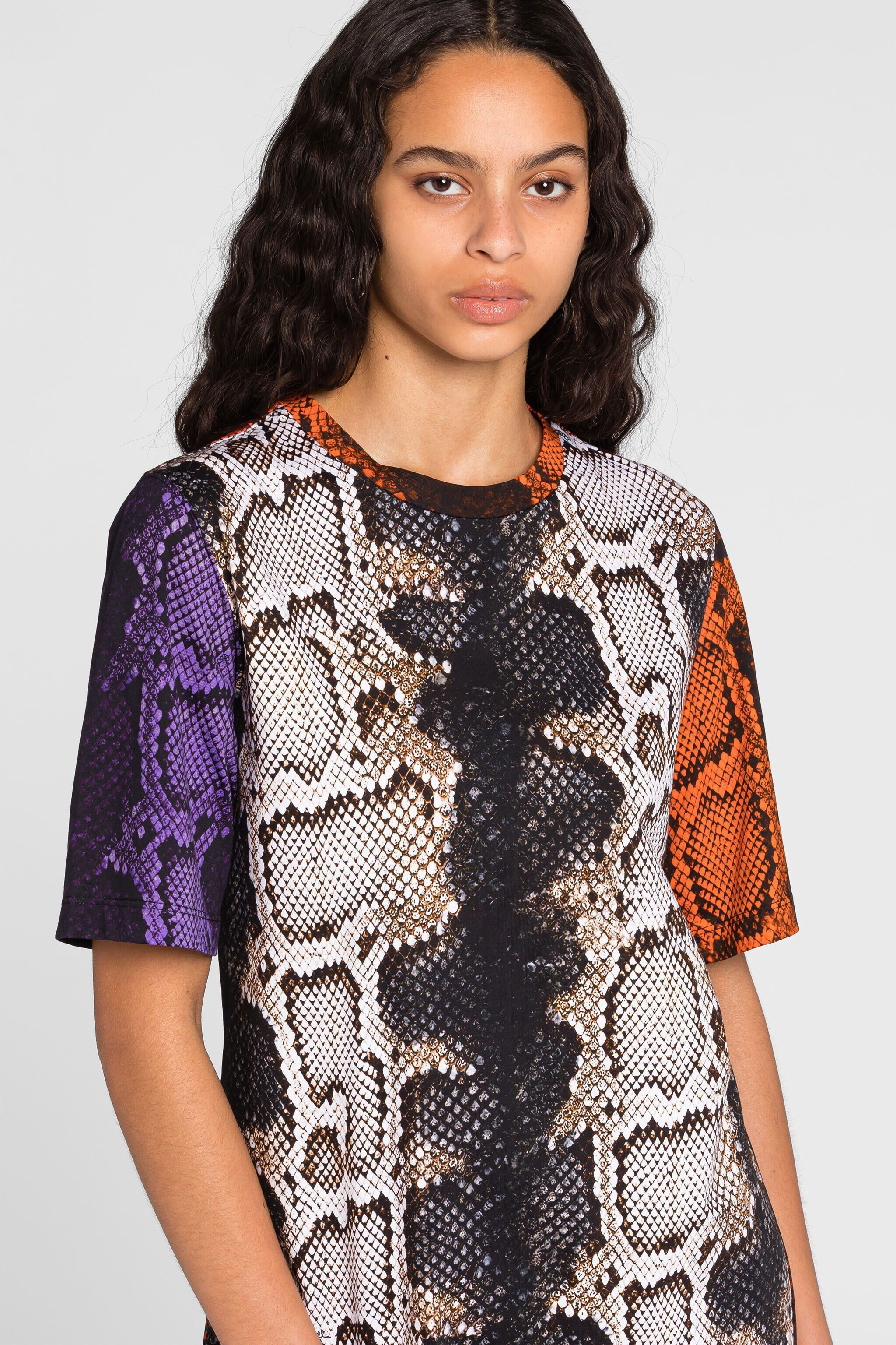 RC Python-Print Mini Dress NATURALE/NATURALE PQT10A-3PF01