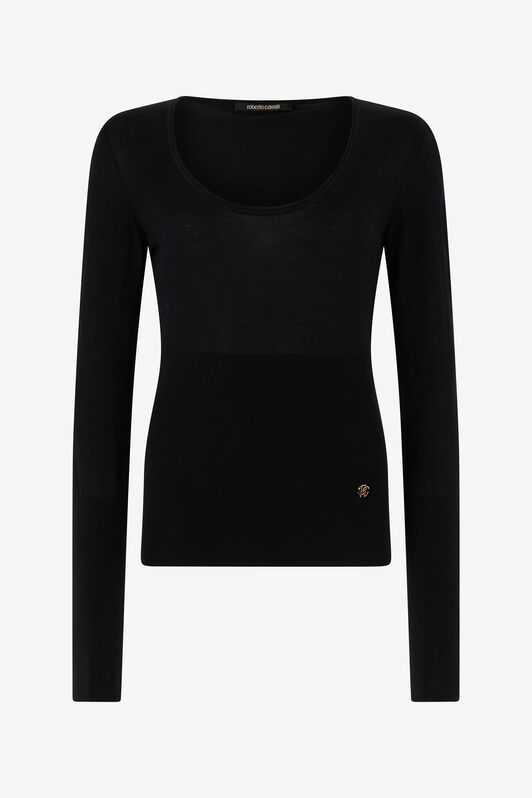 RC Long-sleeve sweater Nero UWM608-WH003