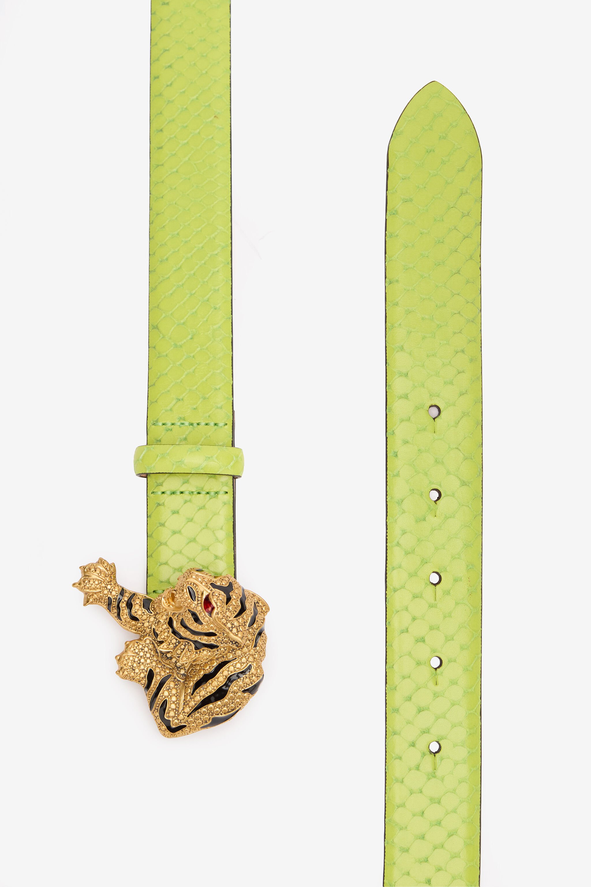 RC Cintura Effetto Serpente Con Tigre Gioiello Verde chiaro TKC002-PZV98
