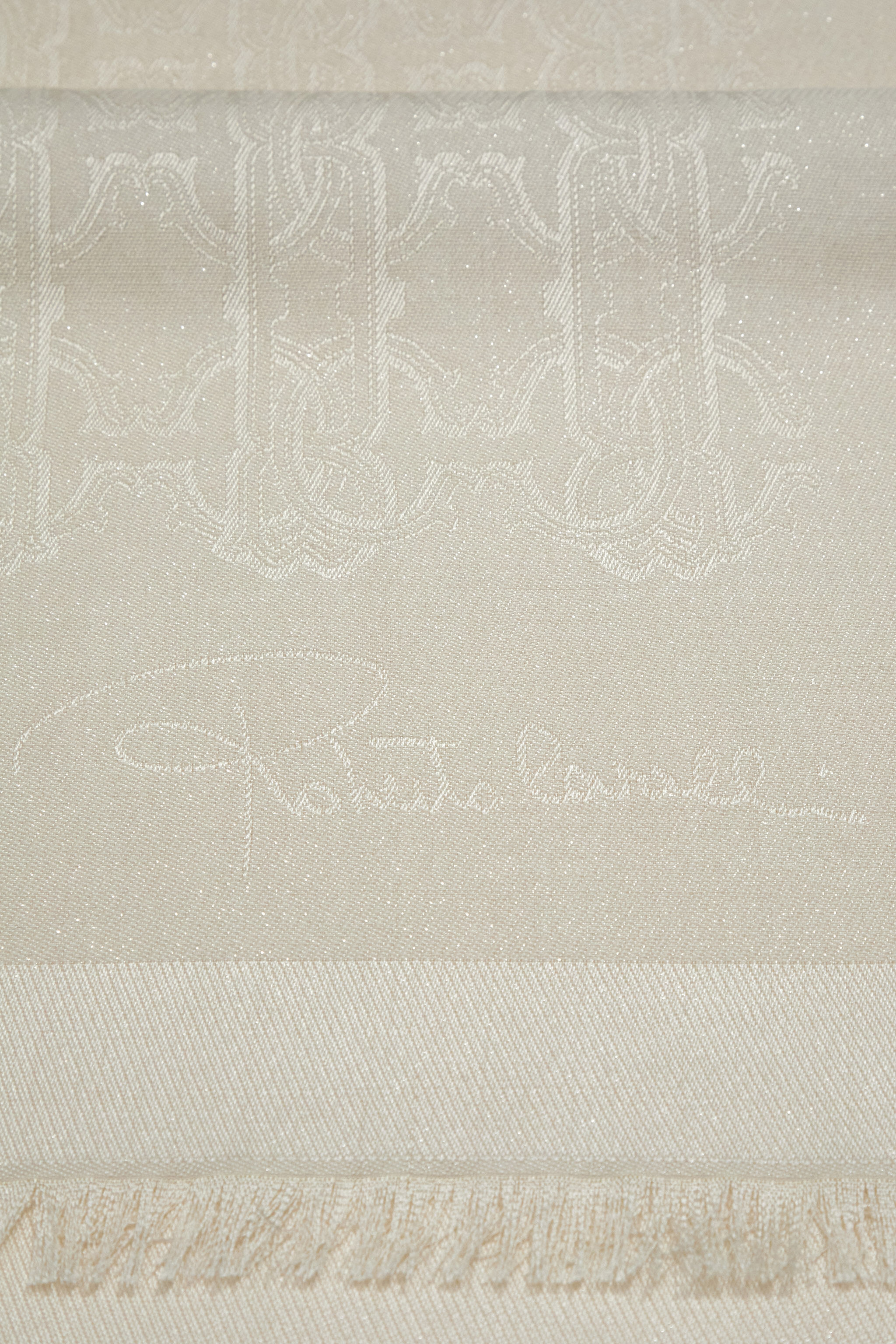 RC Scialle Roberto Cavalli con stampa RC MONOGRAM Avorio SYI00B-5IL61