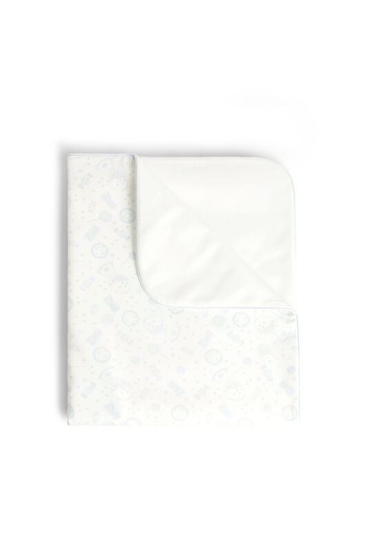 JU Baby-Decke mit Bonbon-Print MILKYWHITE/BABY BLUE JJT80L-JMS66