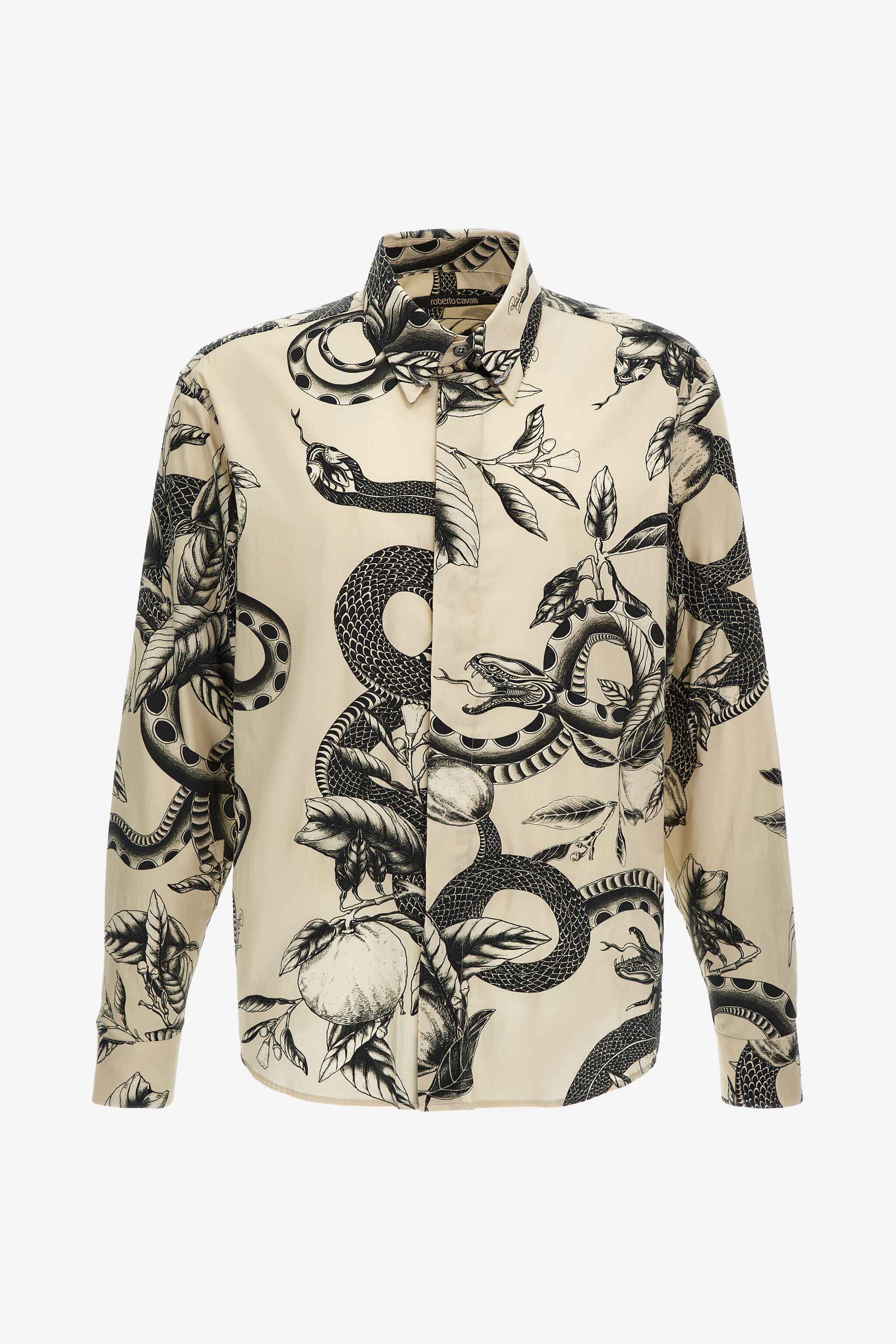 RC Snake print shirt Ivory SRT710-CDI90