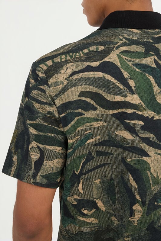 JC Tiger Camu Print Polo VERDE 185 VFT024-VF068