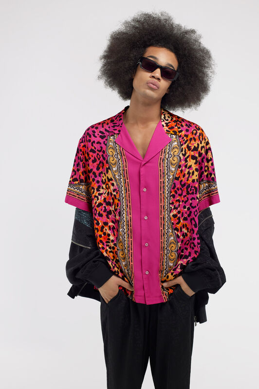 JC Just Cavalli shirt Fuchsia SFT295-SF210