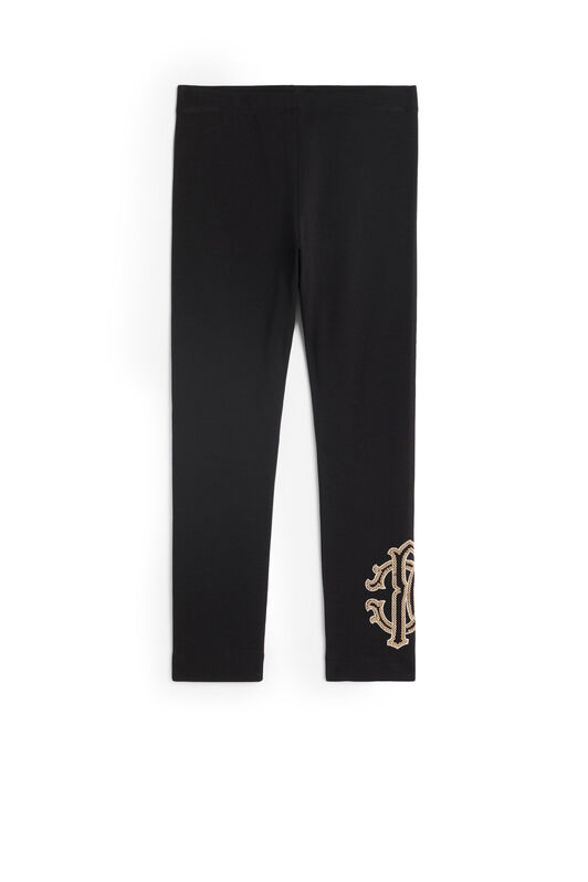 JU Legging noir à logo en sequins JU Legging noir à logo en sequins BLACK JJT221-JV025
