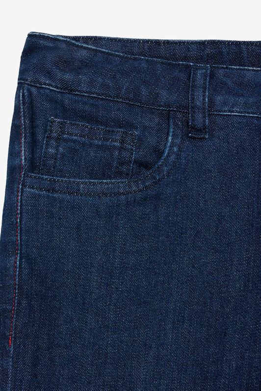 JU Medium Blue Capri Jeans in Stretch Denim MEDIUM BLUE VJJ22A-DS015