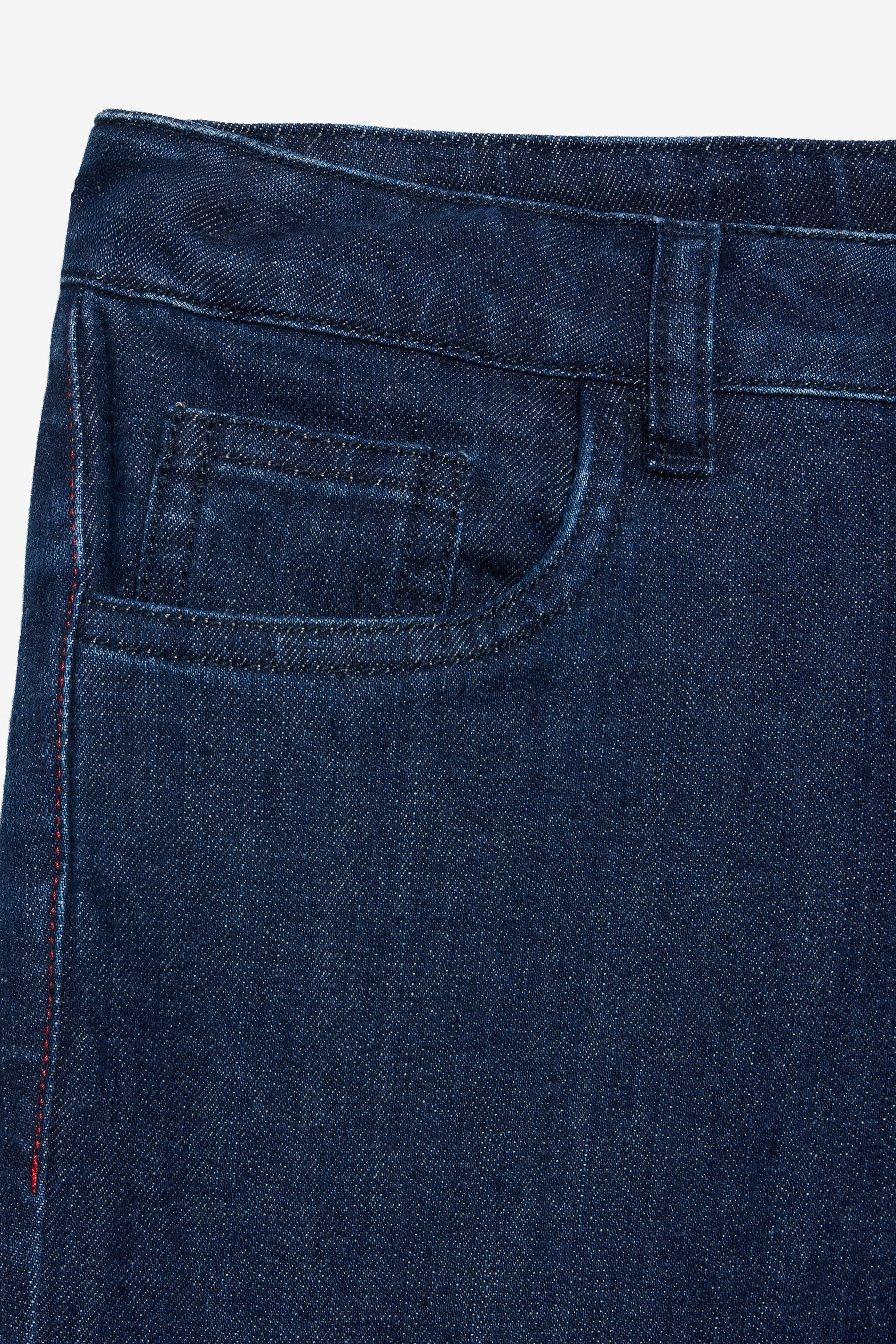 JU Medium Blue Capri Jeans in Stretch Denim MEDIUM BLUE VJJ22A-DS015
