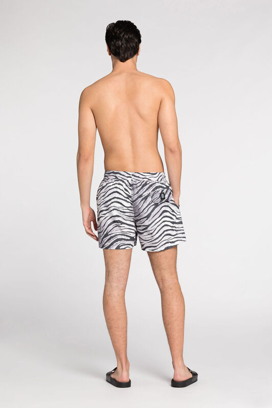 RC Shorts da bagno con stampa Zebra Nero/Bianco JSH00A-7GG66