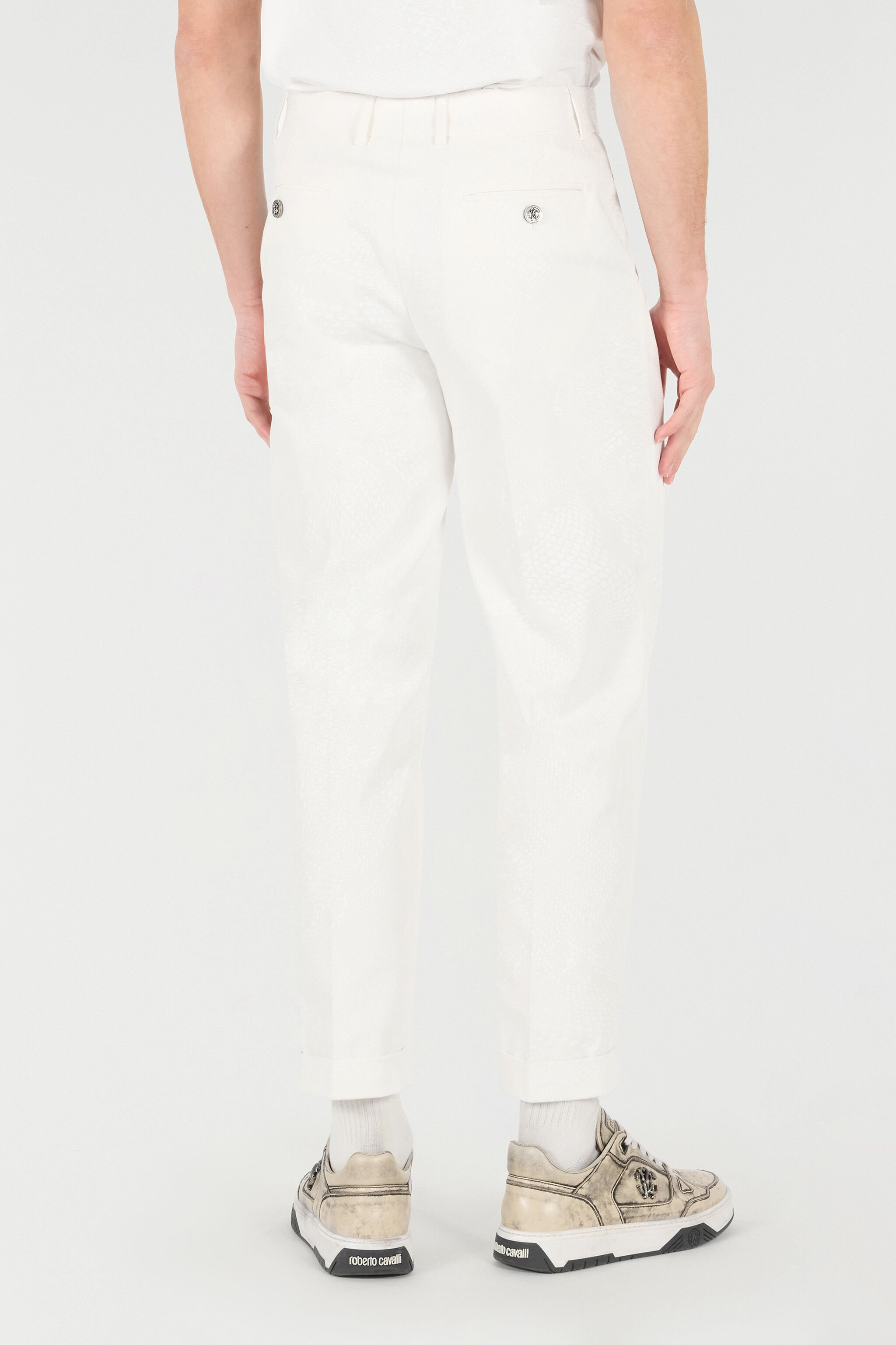 RC Pantalon Jambe Droite Blanc URT247-4NN53