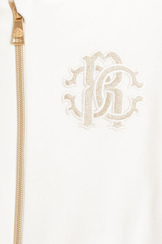 JU Felpa con Monogram RC MILKY WHITE JJT908-CF054