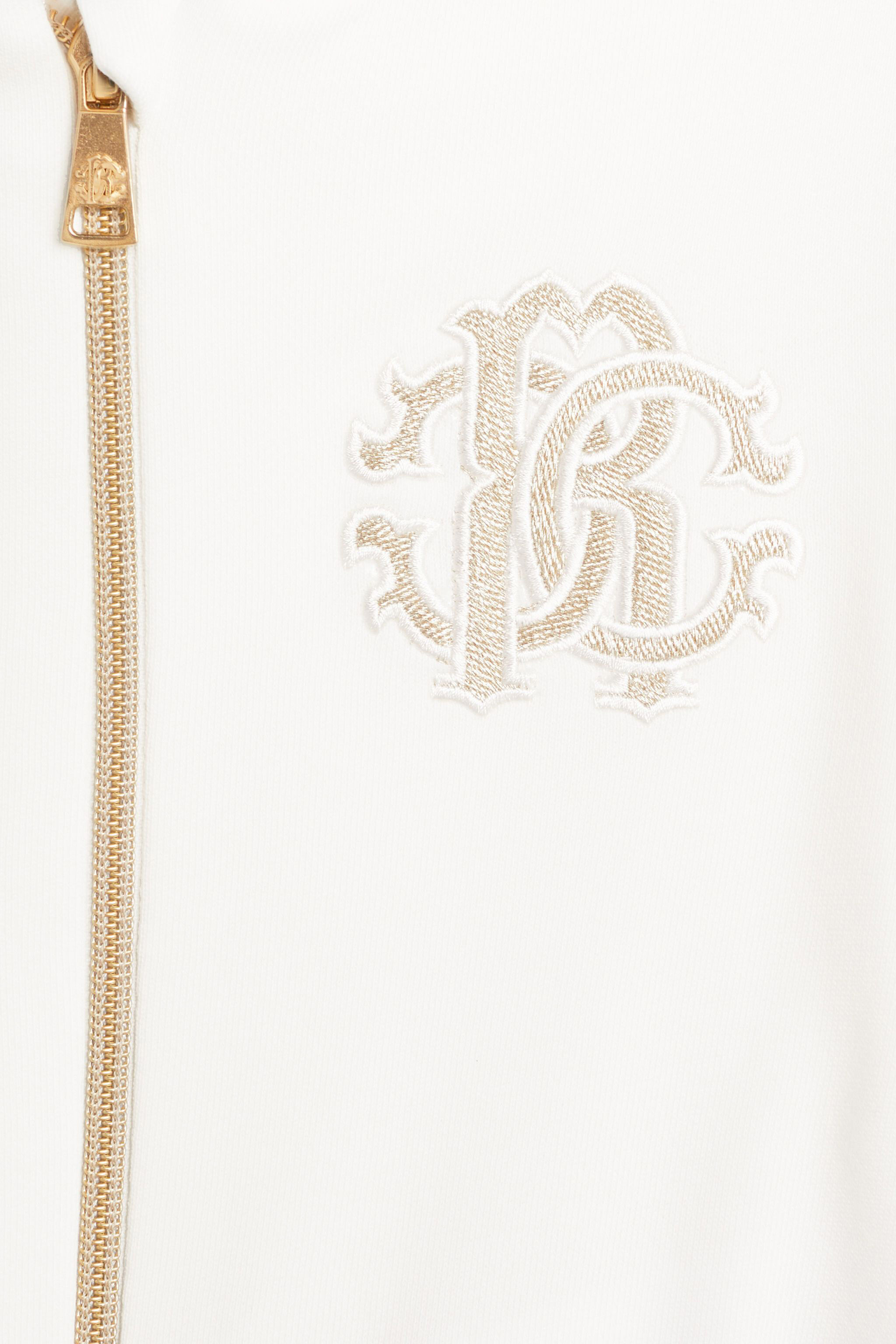 JU Felpa con Monogram RC MILKY WHITE JJT908-CF054