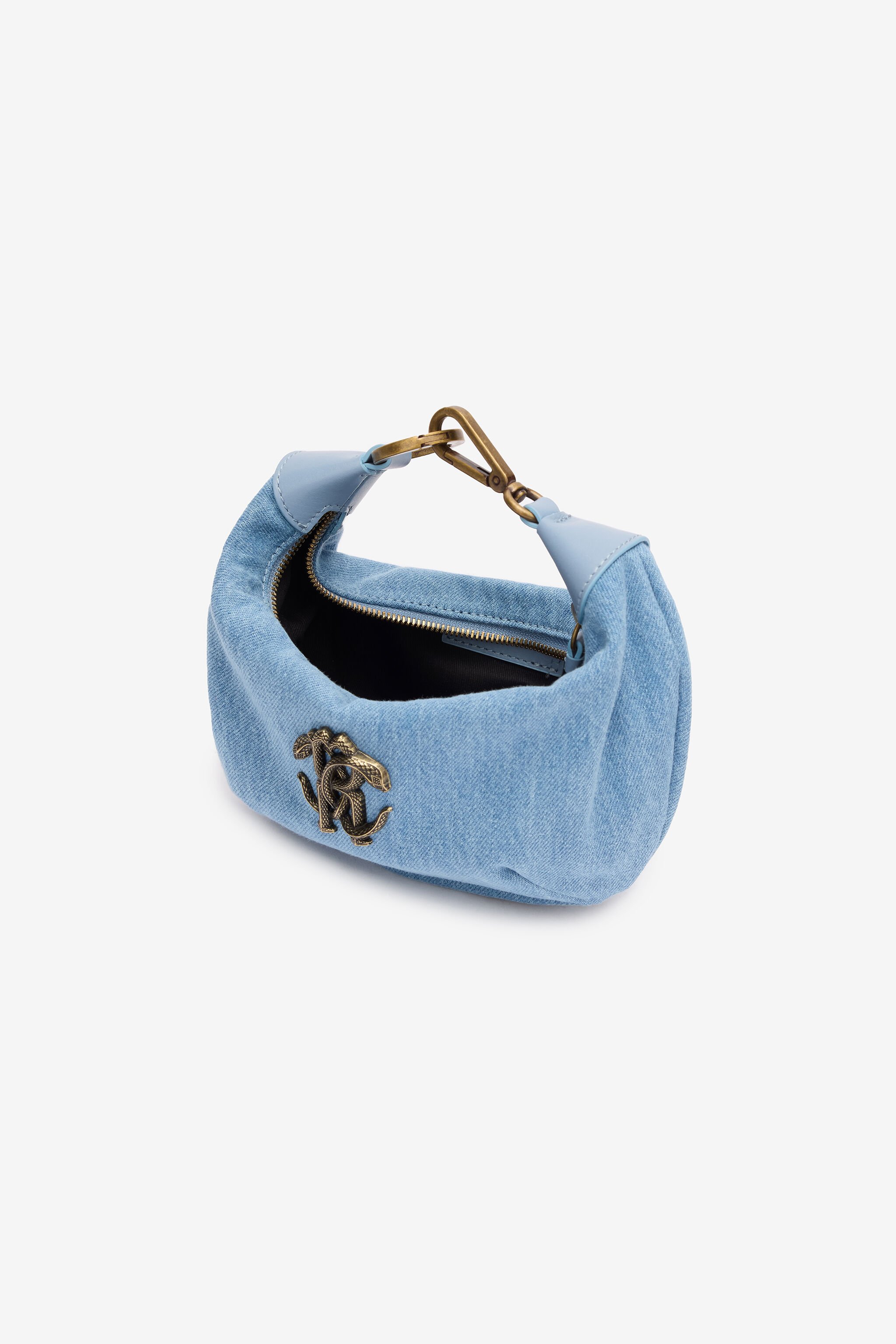 RC Bolso con monograma Mirror Snake MEDIUM BLUE POB00A-DS026