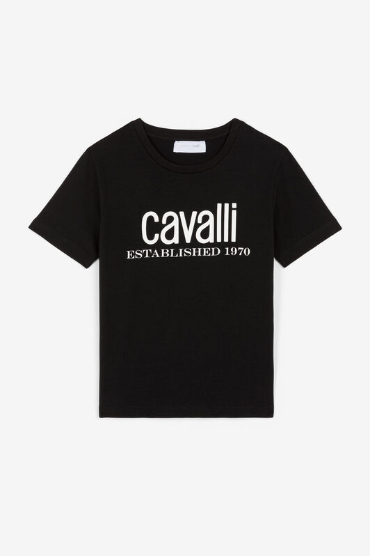 JU Logo-Print T-Shirt JU Logo-Print T-Shirt Black OJT624-ISA2J