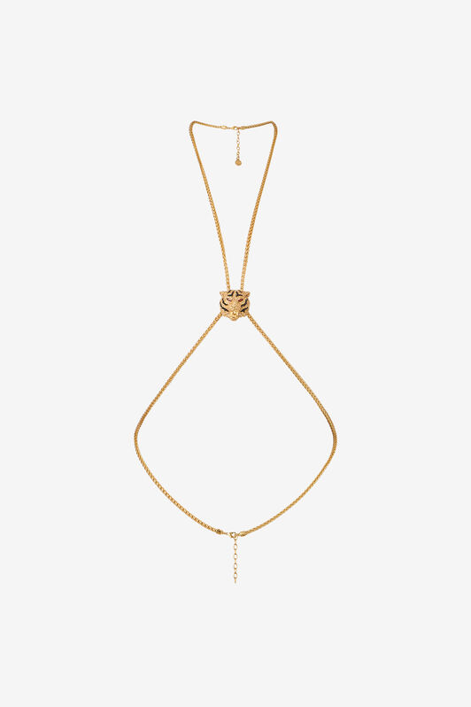 RC Necklace With Tiger Head Gold UKG019-AM061