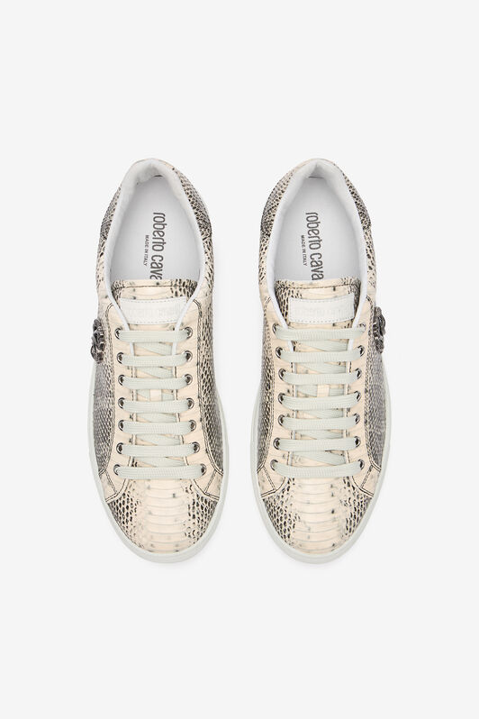 RC Sneakers With Cobra Print Ivory URS063-PZU07