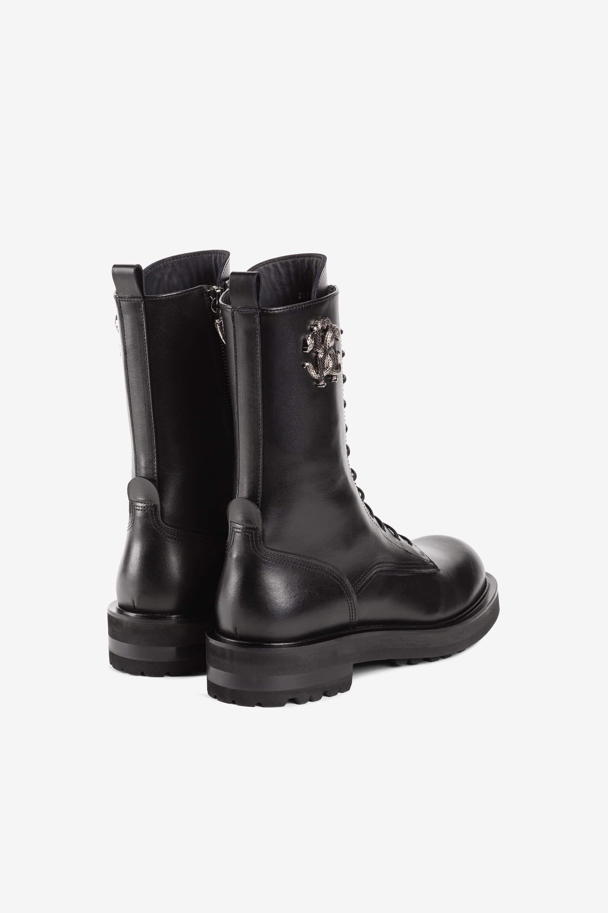 RC Logo-plaque leather boots Black RRS039-PZA12