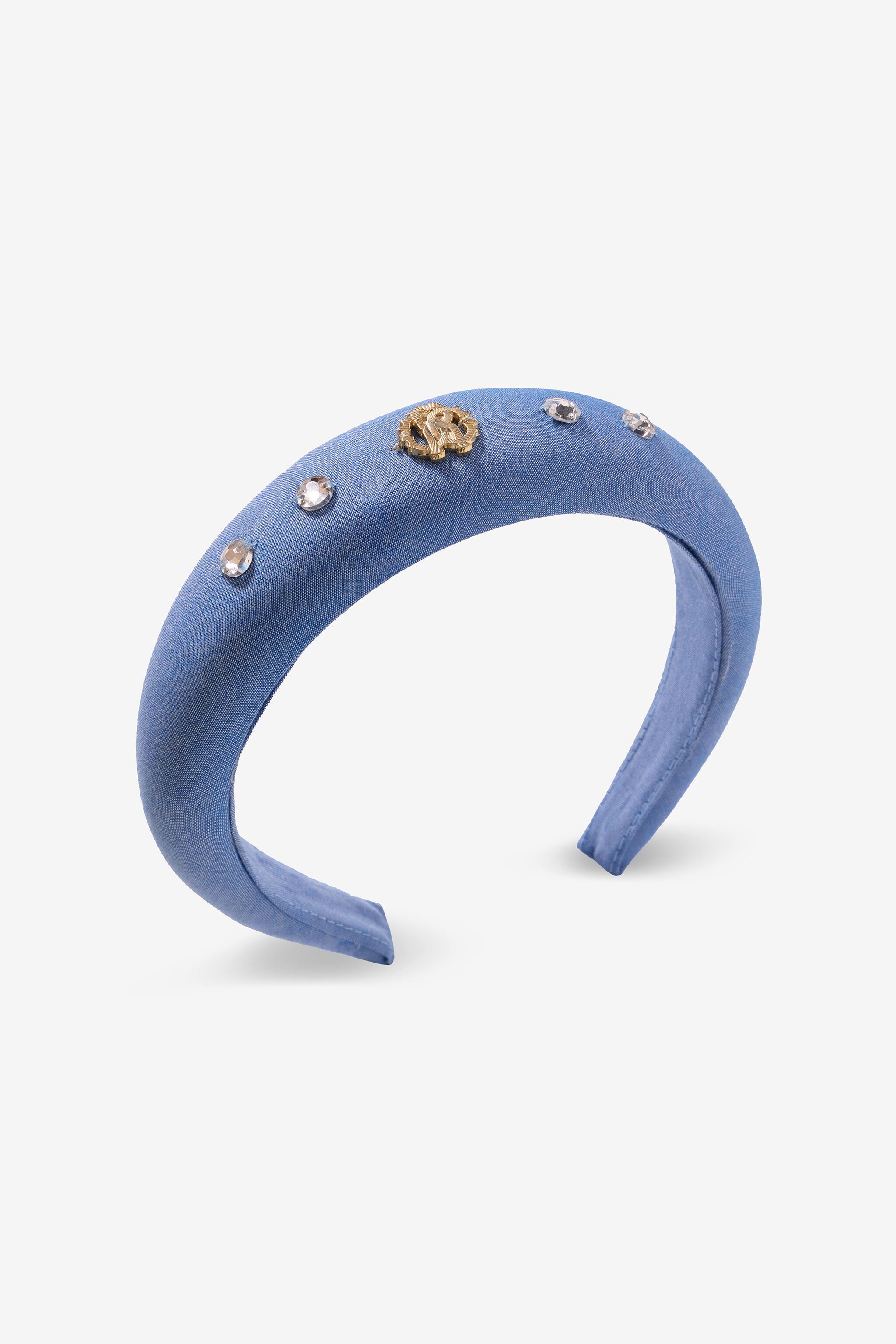 JU Cerchietto Maculato Con Monogram RC MEDIUM BLUE UJI00D-DL013