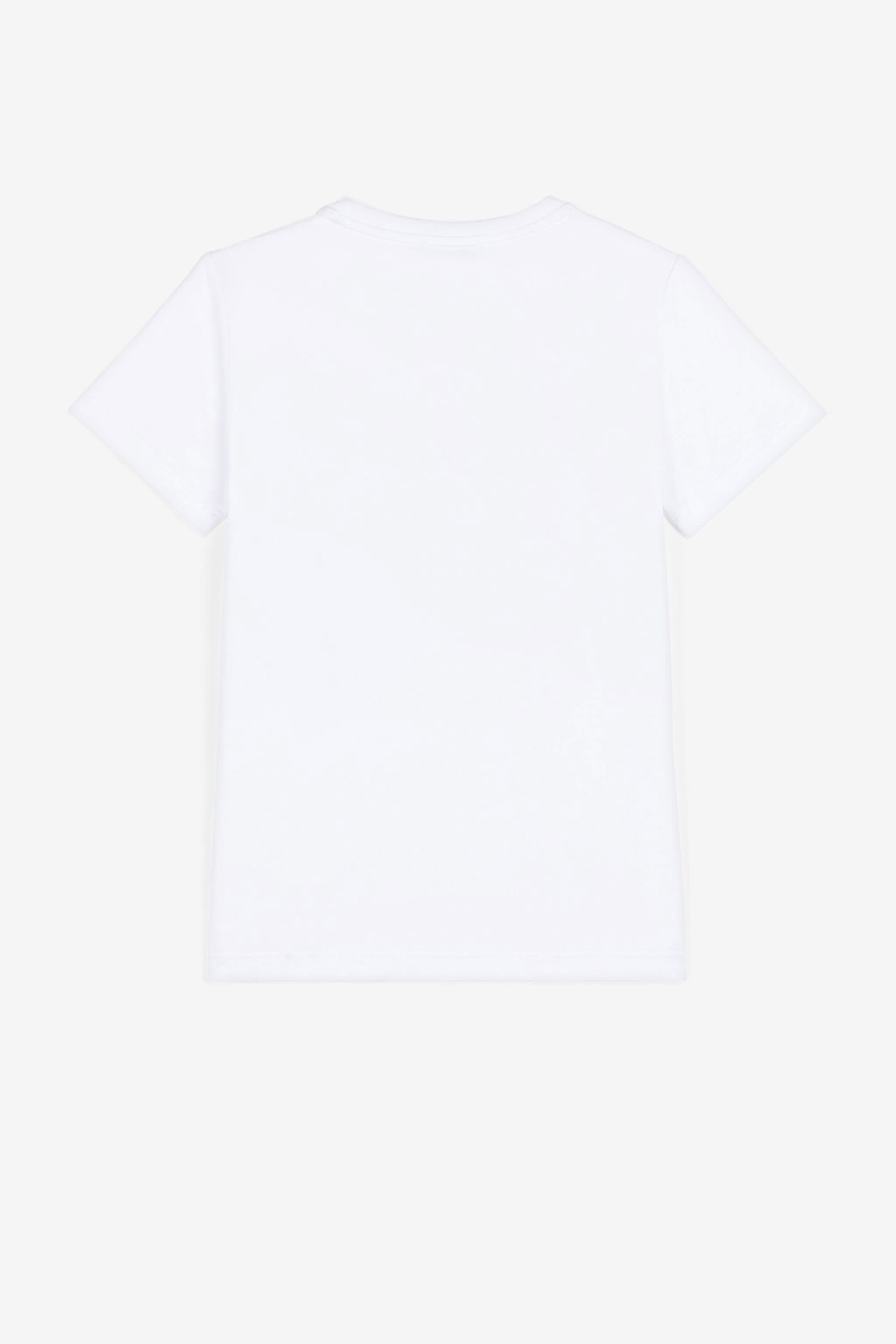 JU T-shirt à logo imprimé Blanc QJT602-JV025