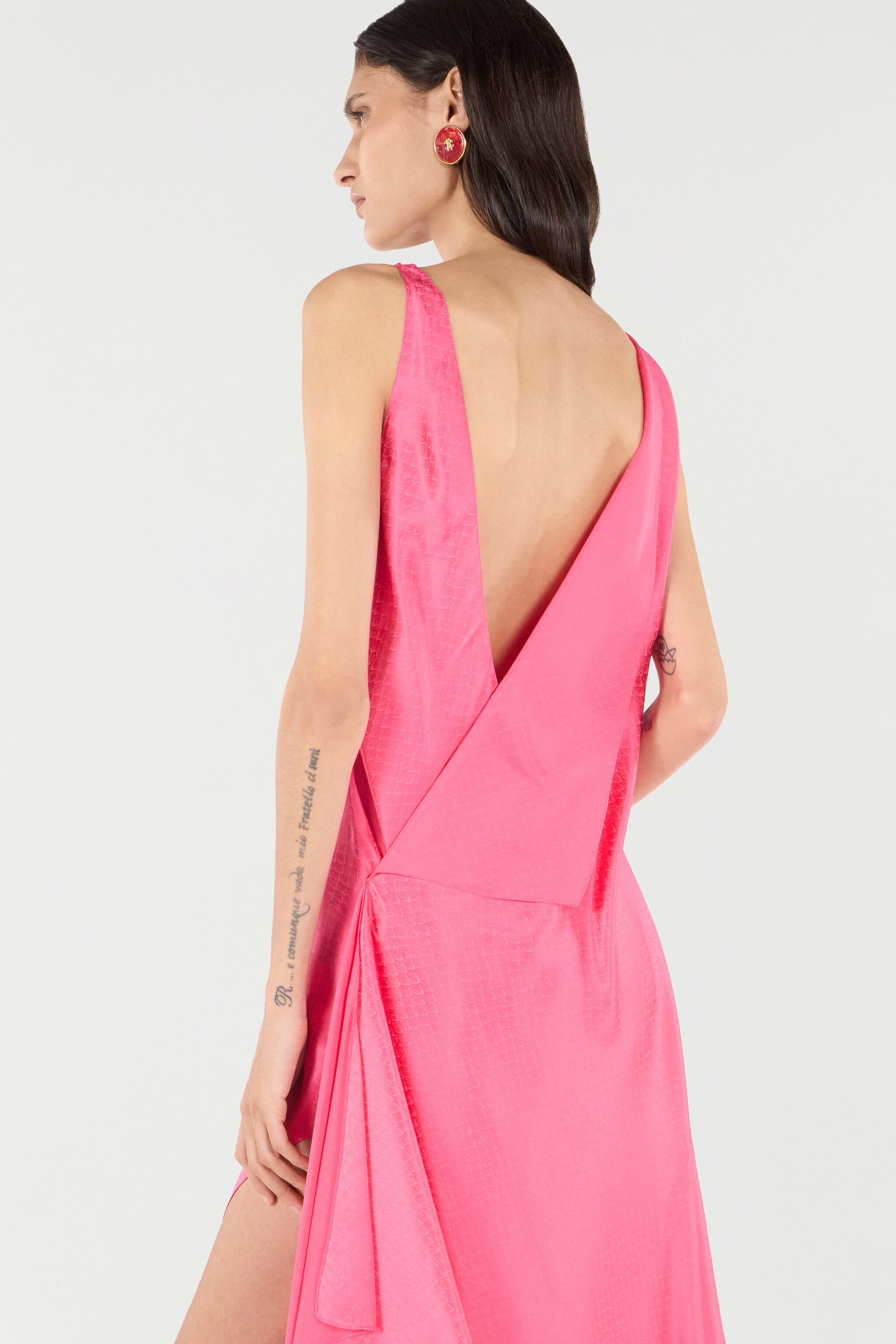 RC Dress With Asymmetric Skirt Pink UKT116-SZN57