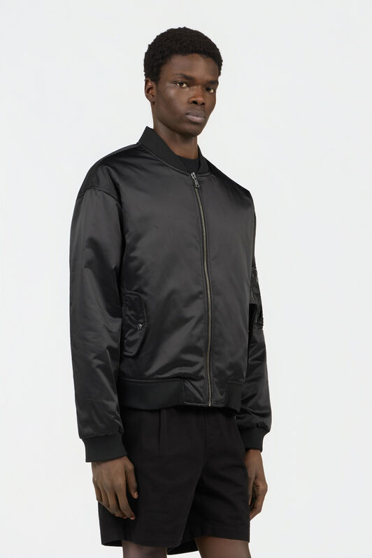 RC Black Bomber Jacket with Monogram RC BLACK SOT40K-FT002