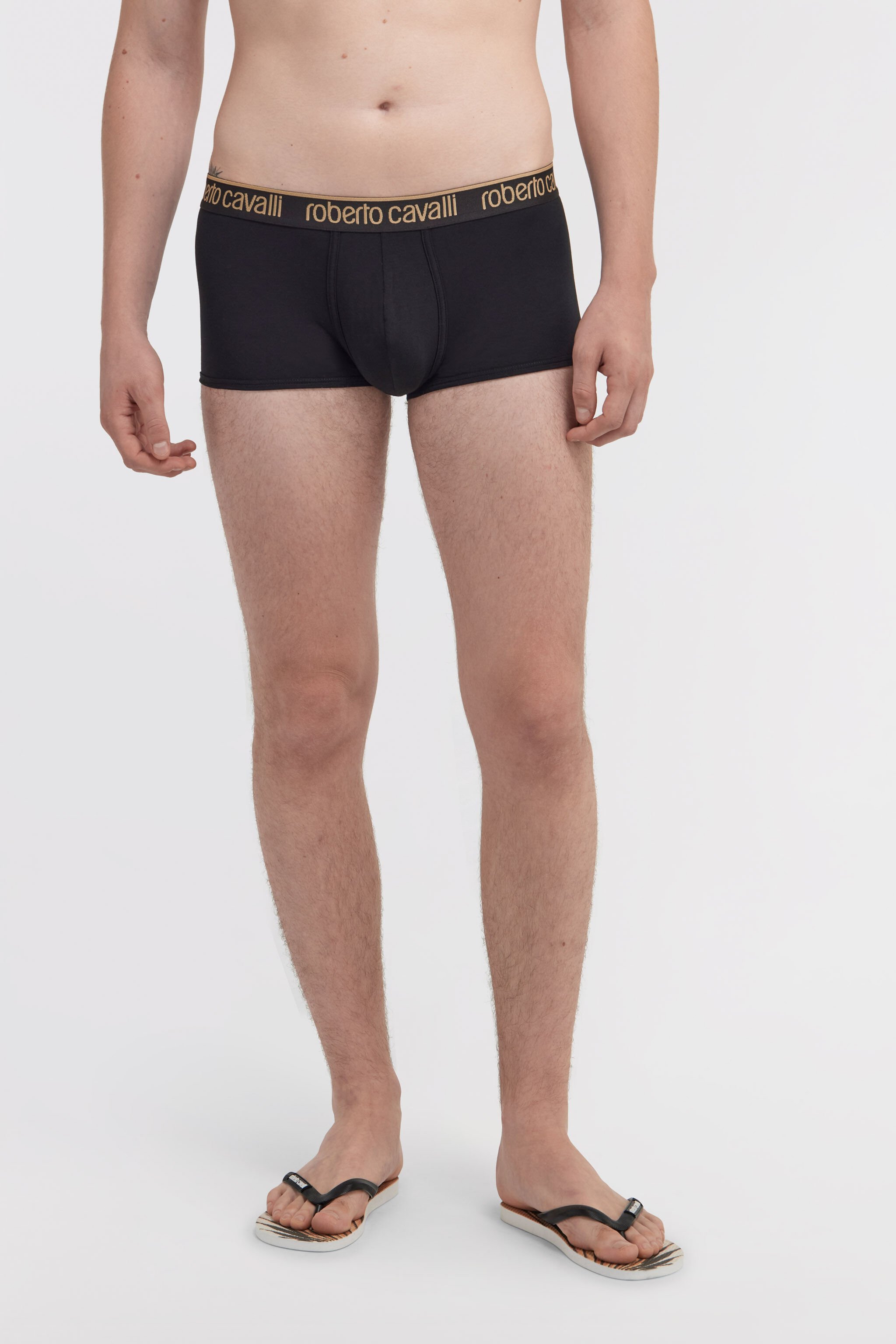 RC Roberto Cavalli Logo Boxershorts Schwarz TRO02A-JJ016