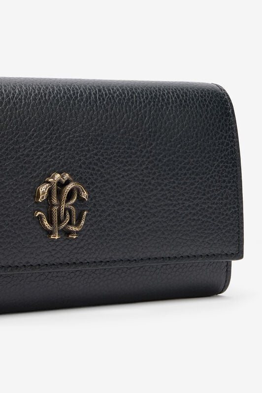 RC Schwarze Brieftasche an Kette mit Monogram RC RC Schwarze Brieftasche an Kette mit Monogram RC BLACK QOA00D-PZO37