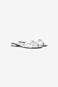 ${brand} Low Sandals With Mirror Snake Monogram ${colorDescription} ${masterID}