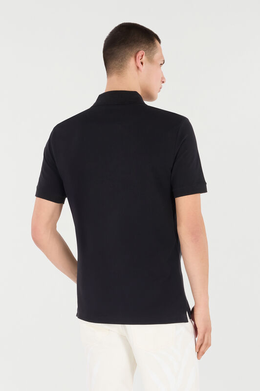 RC Polo With RC Monogram And Logo Embroidery Black POT64A-KB001