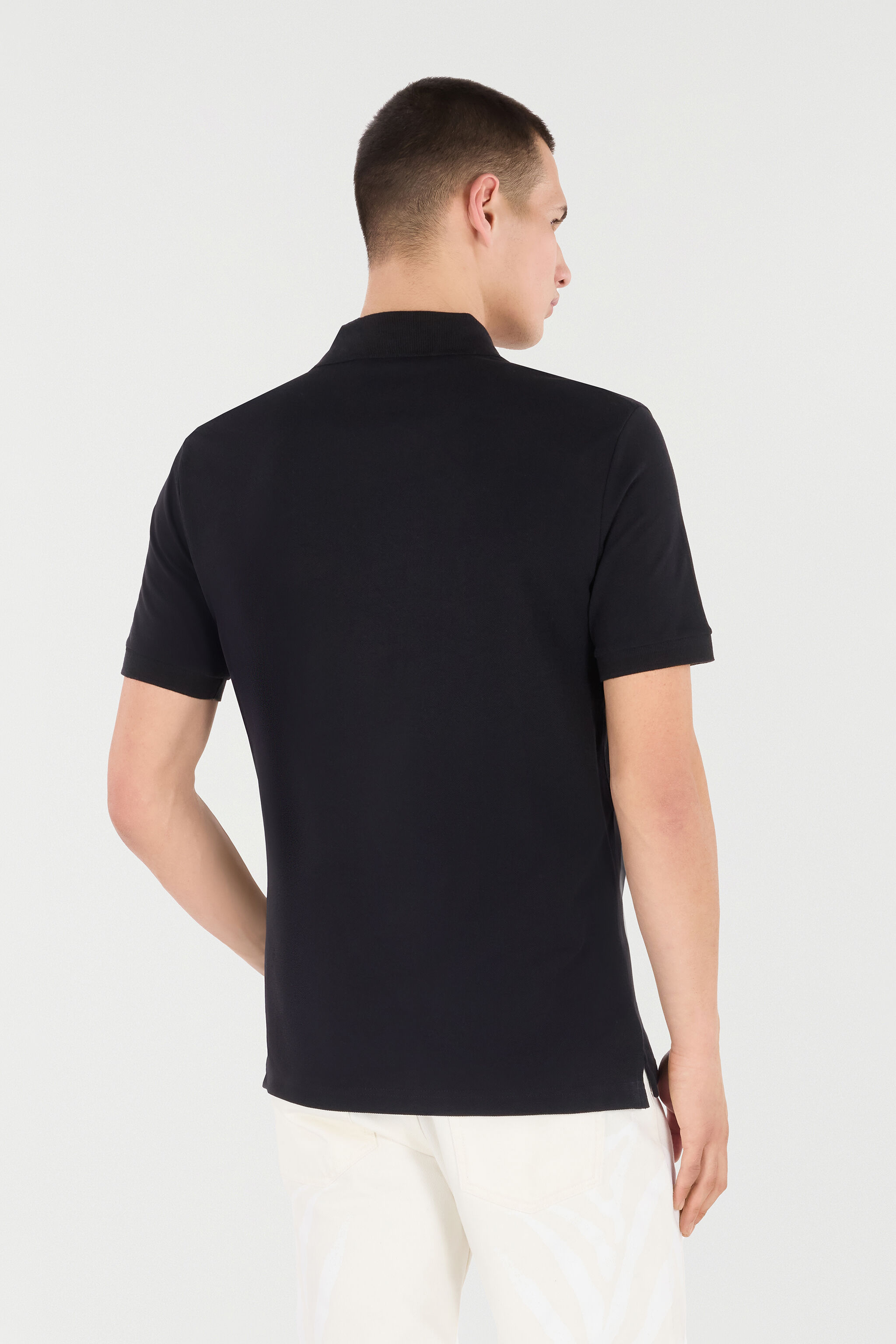 RC Polo With RC Monogram And Logo Embroidery Black POT64A-KB001