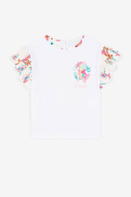 ${brand} Floral-print cotton T-shirt ${colorDescription} ${masterID}