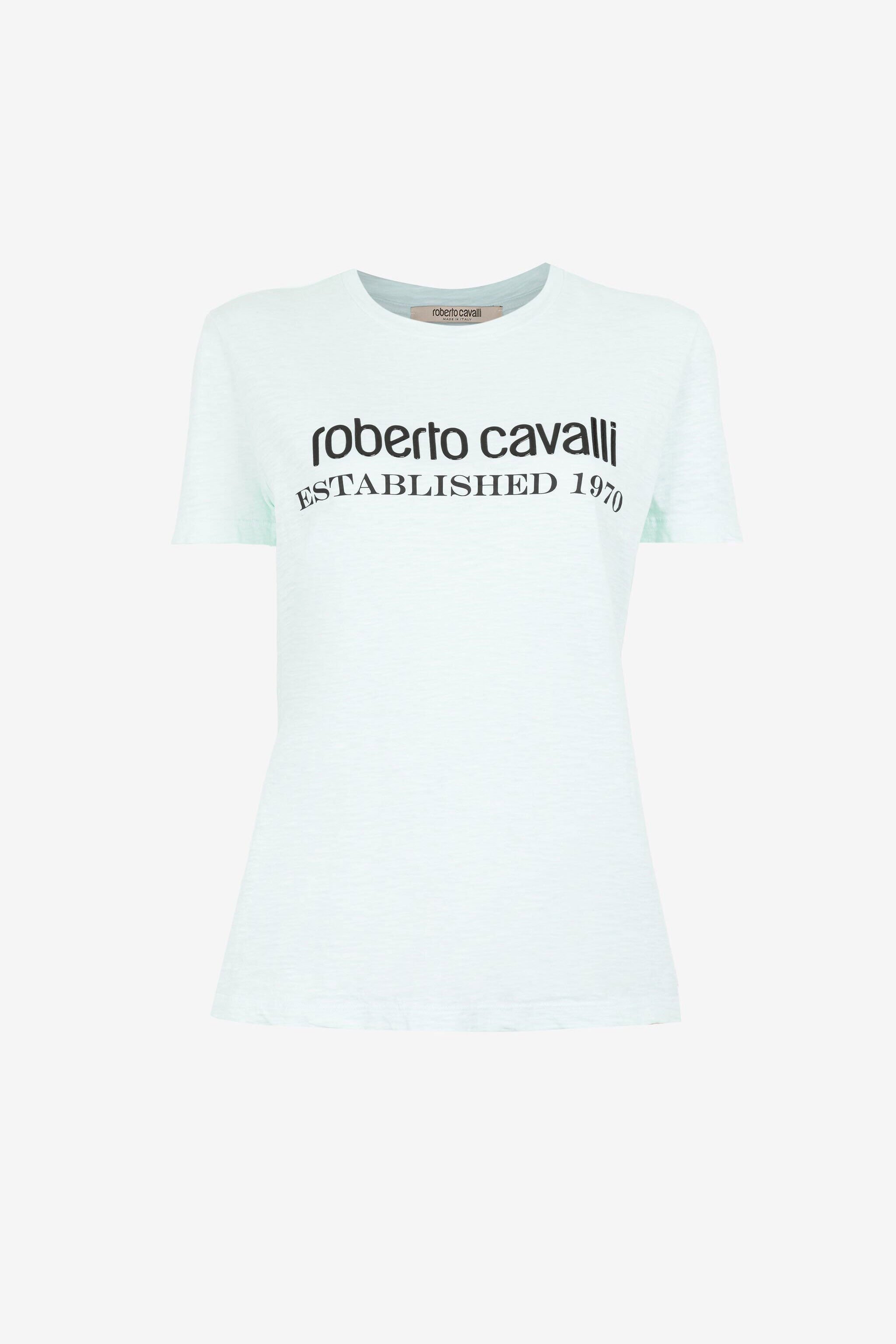 RC Logo-Appliqué Cotton T-Shirt Light green OKT60G-JV026