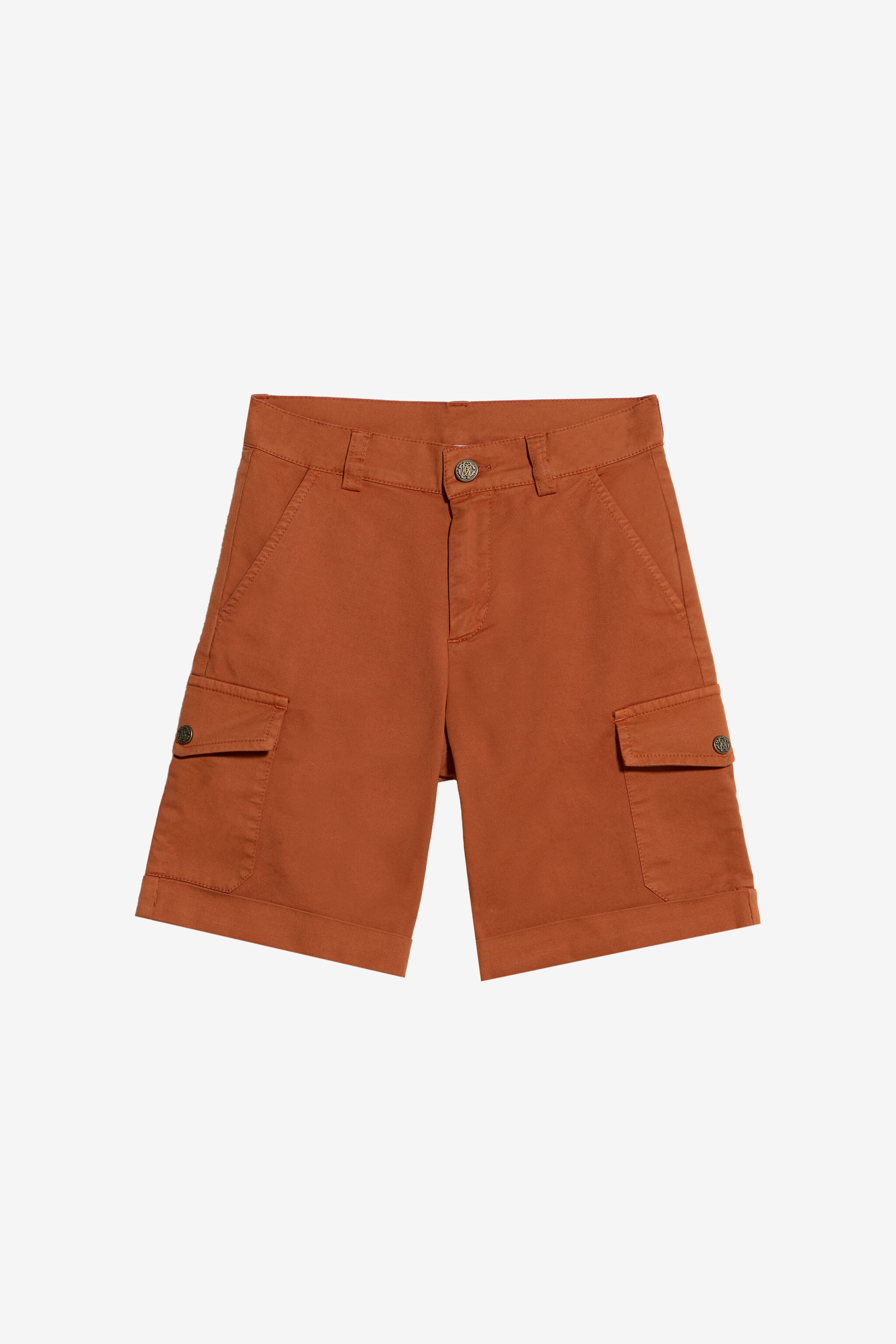 JU Rust Cotton Bermuda Shorts JU Rust Cotton Bermuda Shorts RUST WJT22H-CE035